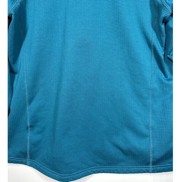 Simms Women's M's Rivershed Half Zip Fleece Pullover Jacket Fishing Teal Blue L - Picture 9 of 11